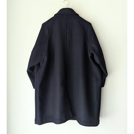 《 WOMEN 》maillot mature / Double Face Beaver Big Pea Coat ( NAVY )