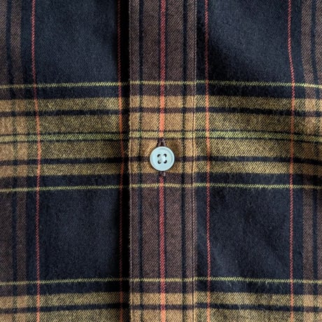 《 MEN 》 weac. / NOKAMIKUN - Cotton Flannel Shirt ( BROWN )