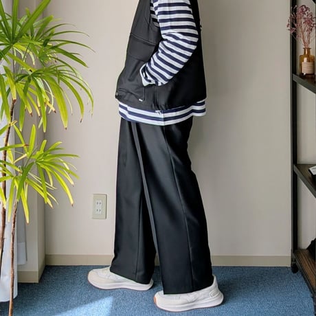 《 MEN 》 ämne / GABARDINE whale's slacks  ( BLACK )
