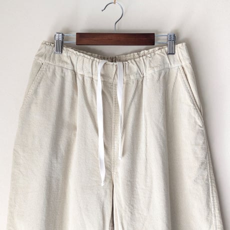《 UNISEX 》 RINEN / 12/1 11ウェルコーデュロイ リラックスパンツ ( エクリュ )
