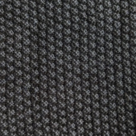 《 UNISEX 》Kerry Woollen Mills / Moss Stitch Crew Neck Sweater Relax ( Midnight )