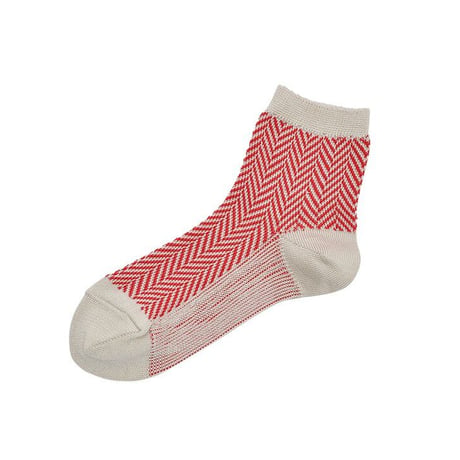 《 WOMEN 》 memeri / ギザコットンヘリンボーンソックス ( 5 colors )