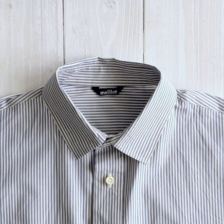 《 MEN 》 maillot mature / Shuttle Cloth Play Shirt ( STRIPE )