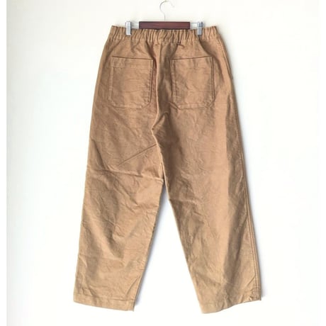 《 UNISEX 》 RINEN / 20/1二重織モールスキン リラックスパンツ ( キャメル )
