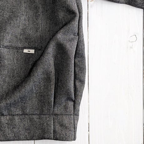 《 Unisex 》ämne / HERRINGBONE clerk crew ( GRAY )
