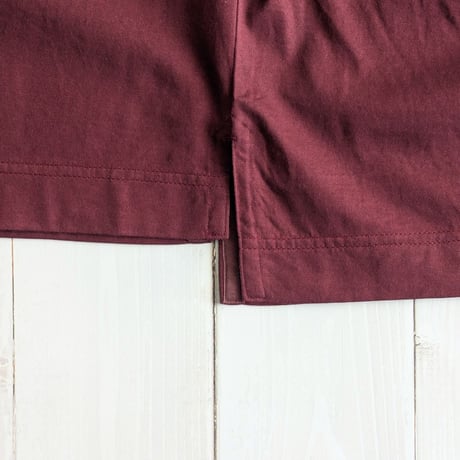 《 UNISEX 》maillot mature / Cotton Big Polo ( BURGUNDY )