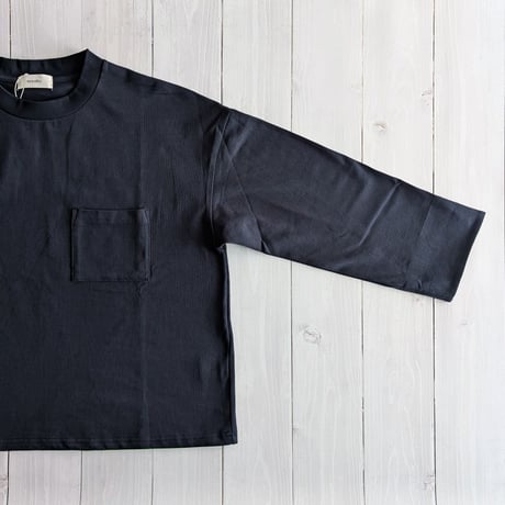 《 WOMEN 》 sosotto / 21/2天竺袖裏LIBERTYクルーネックロングスリーブ ( ネイビー )