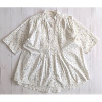 《 WOMEN 》 sosotto / LIBERTYフリルカラー梯子レースチュニックブラウス ( オフホワイト )
