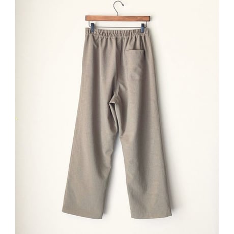 《 MEN 》maillot / Shadow Check Easy Trouser ( BEIGE )