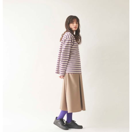 《 Unisex 》ämne / BORDER gride basque Ⅱ ( Gray_Purple )