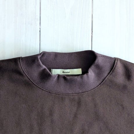 《 UNISEX 》 ämne / FRENCH TERRY oval crew  ( CHOCOLATE )