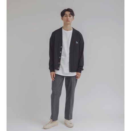 《 UNISEX 》ämne / CIRCULAR RIB Dalahäst cardigan  ( PEACOCK )