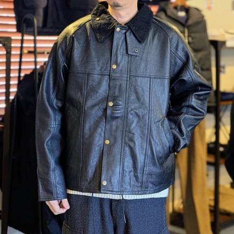 《 UNISEX 》 yoused / Leather Drivers Jacket