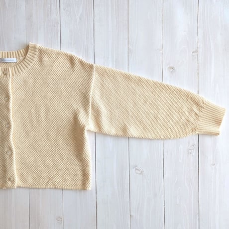 《 WOMEN 》 PONT DE CHALONS / コットンショートカーディガン ( エクリュ )