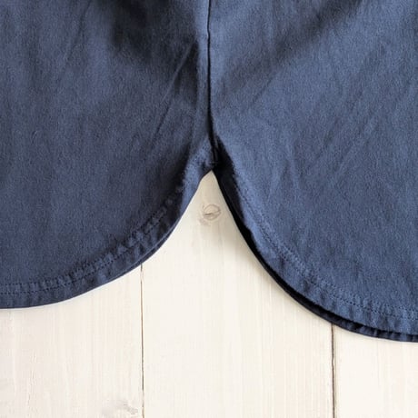 《 UNISEX 》 RINEN / 60/2スーピマ天竺 半袖ラウンドクルーネック ( ネイビー )