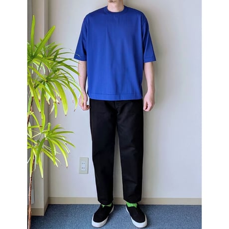 《 UNISEX 》 HATSKI / Loose Tapered Washi Denim ( BLACK )
