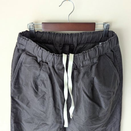 《 UNISEX 》RINEN / 16/1モールスキン ベーシックパンツ ( チャコール )