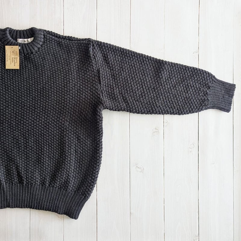 UNISEX 》Kerry Woollen Mills / Moss Stitch Cre