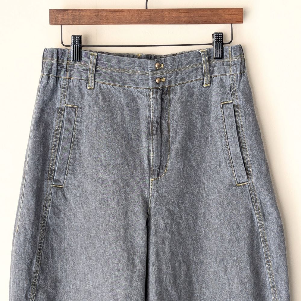 THE TOE レディース デニム パンツ グレー Mサイズ Lexington Double Belt Denim Pants – THE TOÉ