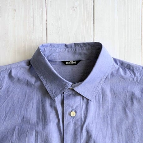 《 MEN 》 maillot mature / Shuttle Cloth Play Shirt ( BLUE )