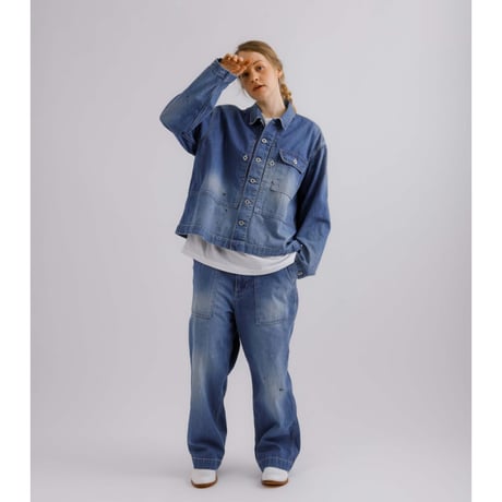《 MEN 》 H.UNIT / Denim P-44 jacket ( Used wash )