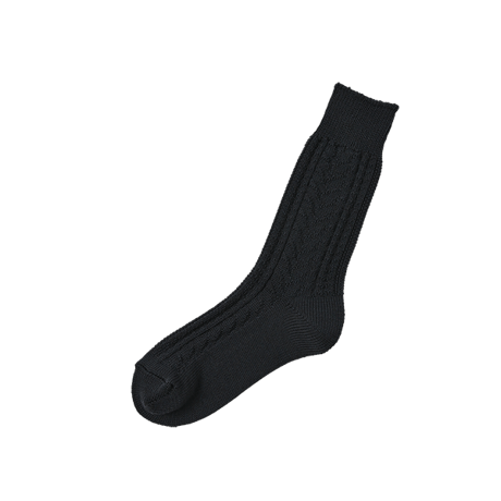 《 WOMEN 》 memeri / ウールコットンケーブルソックス ( 4 colors )