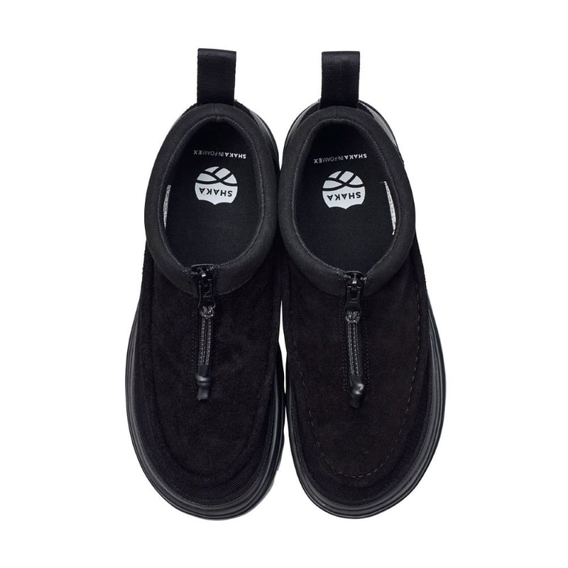 shaka モカシンブーティ　MOCCASIN BOOTIE EX 24センチ UNISEX 》SHAKA / ZIP MOCCASIN BOOTIE EX ( BLAC