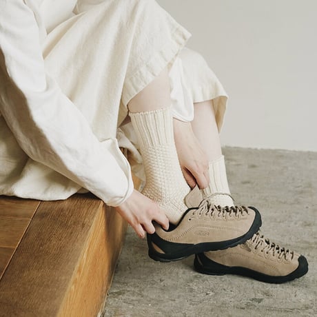 《 UNISEX 》 NISHIGUCHI KUTSUSHITA / ウールコットンブーツソックス ( 4 colors )
