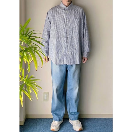 《 MEN 》 maillot mature / Shuttle Cloth Play Shirt ( STRIPE )