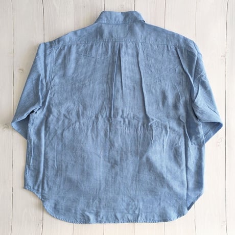 《 MEN 》 H.UNIT / Check work shirt ( BLUE )