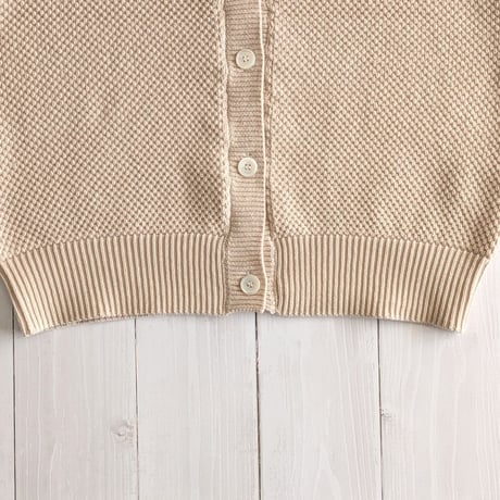 《 WOMEN 》 PONT DE CHALONS / ポップコーン編みVネックベスト ( エクリュ )