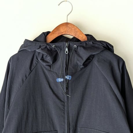 《 UNISEX 》ämne / NYLON useful hoodie  ( BLACK )