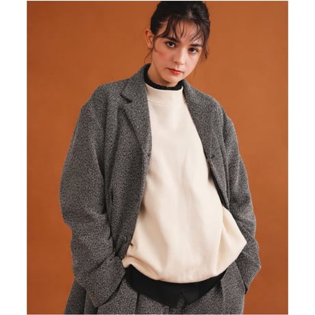 《 UNISEX 》 ämne / FRENCH TERRY oval crew  ( NATURAL )