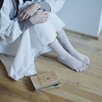 《 WOMEN 》 memeri / リネン5本指ソックス ( 4 colors )