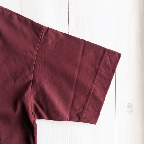 《 UNISEX 》maillot mature / Cotton Big Polo ( BURGUNDY )