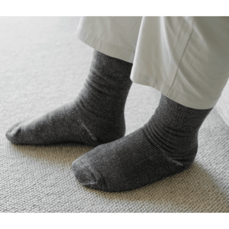 《 UNISEX 》 NISHIGUCHI KUTSUSHITA / シルクコットンホームソックス ( 3 colors )