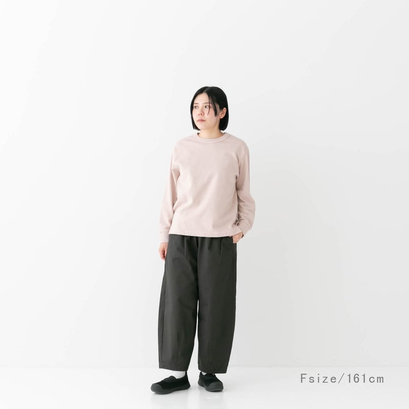 UNISEX 》 RINEN / 20/1二重織モールスキン リラックスパンツ ( オリー