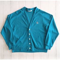 《 UNISEX 》ämne / CIRCULAR RIB Dalahäst cardigan  ( PEACOCK )