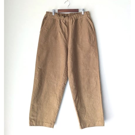 《 UNISEX 》 RINEN / 20/1二重織モールスキン リラックスパンツ ( キャメル )