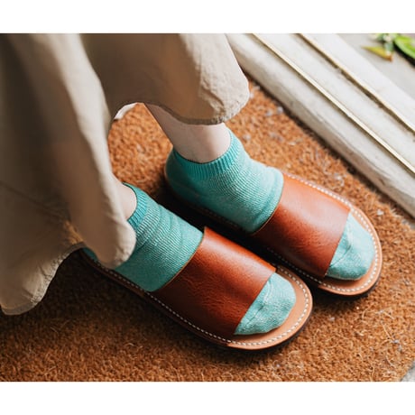 《 MEN 》 NISHIGUCHI KUTSUSHITA / リネンコットンパイルアンクレット M ( 4 colors )