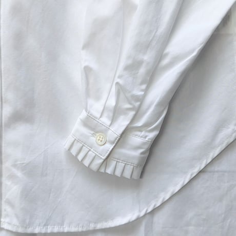 《 WOMEN 》ämne / BROAD frilled blouse  ( WHITE )