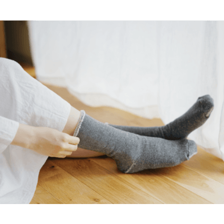 《 UNISEX 》 NISHIGUCHI KUTSUSHITA / シルクコットンホームソックス ( 3 colors )