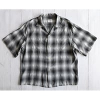 《 MEN 》 TOWNCRAFT / 60S OMBRE LOOP COLLAR S/S SHIRTS  ( GREY )