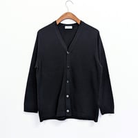 《 Men’s 》RINEN / 綿ナイロン天竺編み カーディガン ( クロ )