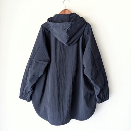 《 UNISEX 》ämne / NYLON useful hoodie  ( BLACK )