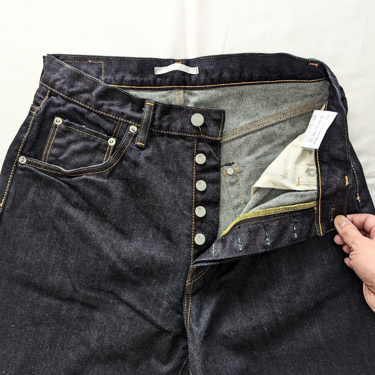 UNISEX 》HATSKI / Wide Tapered Denim ( ONE WA UNISEX 》HATSKI / Wide Tapered Denim ( ONE WA