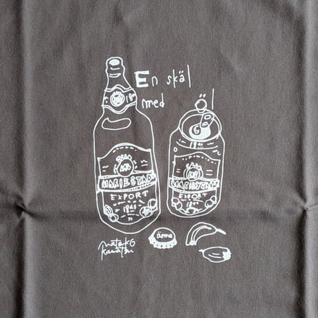 《 UNISEX 》 ämne / "skål" half sleeve tee  ( CARBON )