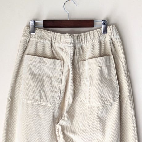 《 UNISEX 》 RINEN / 12/1 11ウェルコーデュロイ リラックスパンツ ( エクリュ )