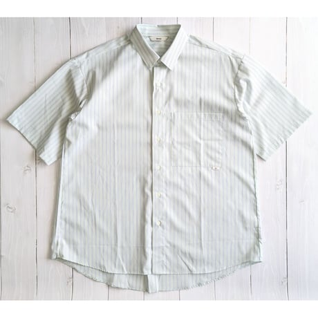 《 Unisex 》ämne / PIMA STRIPE half sleeve shirts  ( GREEN )