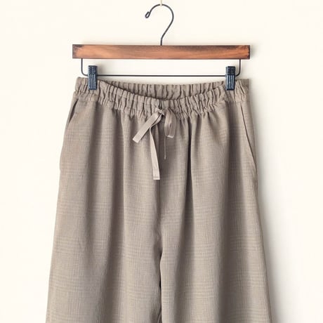 《 MEN 》maillot / Shadow Check Easy Trouser ( BEIGE )